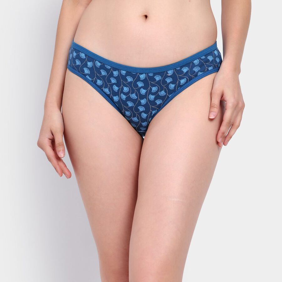 Ladies' Cotton Panty, Mid Blue, large image number null
